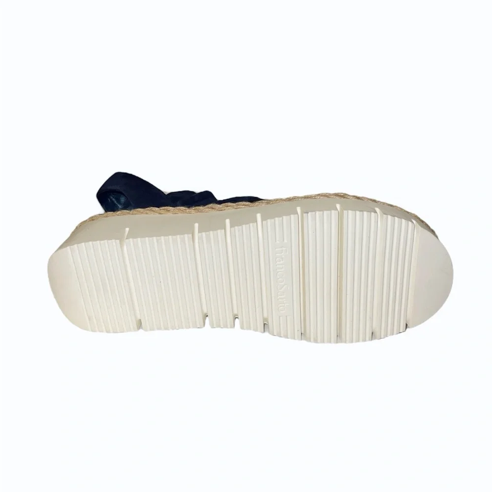 Franco Sarto Navy Blue Platform Sandals